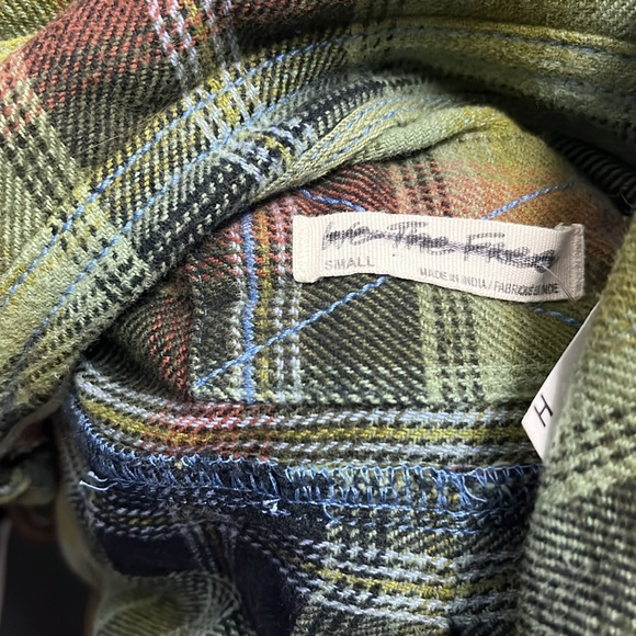New NWOT Free People Izzy Cargo Flannel Shirt - Picture 13 of 13